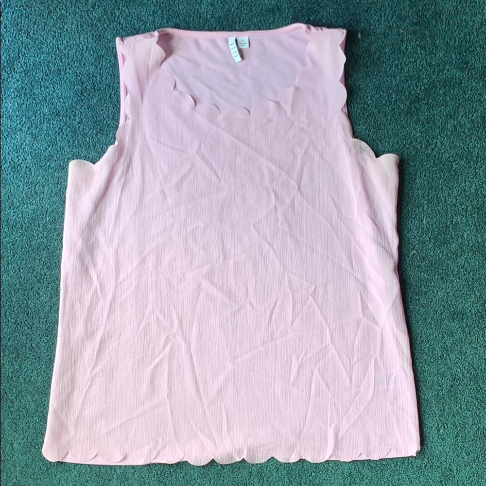 Elle Scalloped Tank Top